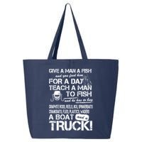 Give A Man A Fish A Boat And A Truck 25L Jumbo Tote