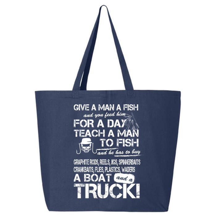 Give A Man A Fish A Boat And A Truck 25L Jumbo Tote