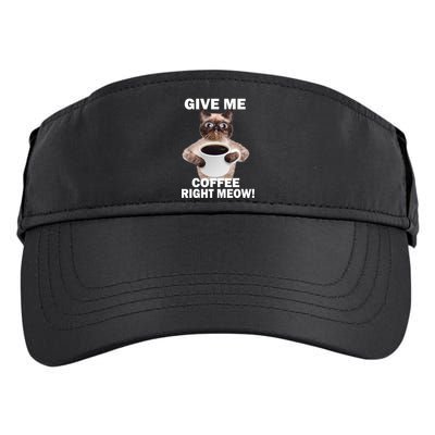 Give Me Coffee Right Meow Adult Drive Performance Visor
