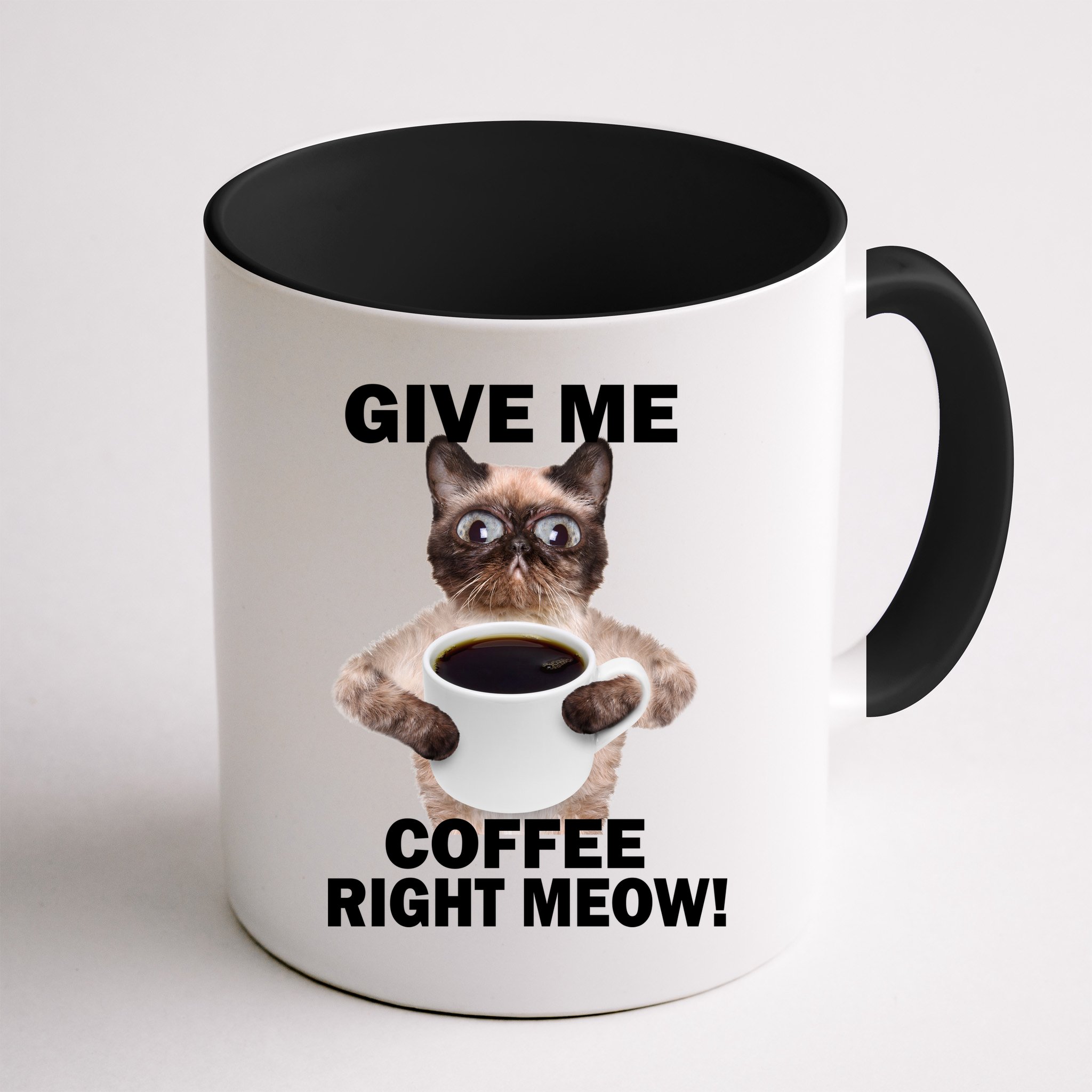 Give Me Coffee Right Meow Mug
