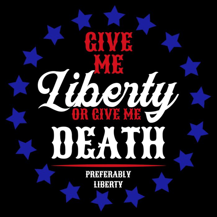Give Me Liberty Or Give Me Death Zip Tote Bag