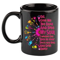 Give Me The Beat Hippie Guitars 11oz C Handle Ceramic Mug