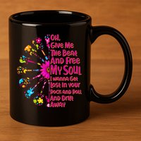 Give Me The Beat Hippie Guitars 11oz C Handle Ceramic Mug