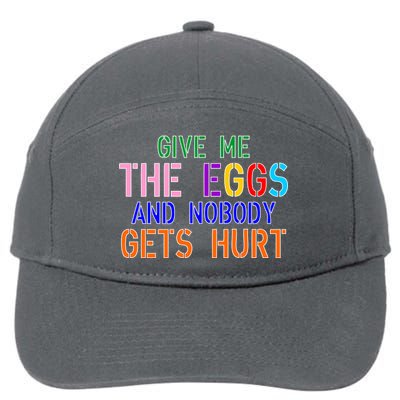 Give Me The Eggs and Nobody Gets Hurt Easter Egg Hunt 7-Panel Snapback Hat