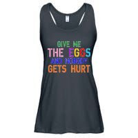 Give Me The Eggs and Nobody Gets Hurt Easter Egg Hunt Ladies Essential Flowy Tank