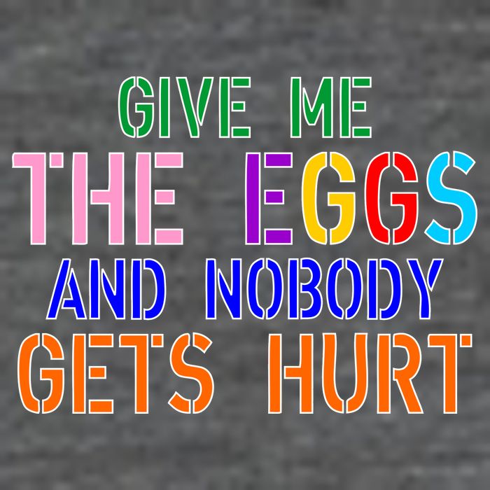 Give Me The Eggs and Nobody Gets Hurt Easter Egg Hunt Wool Snapback Cap