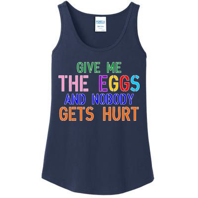 Give Me The Eggs and Nobody Gets Hurt Easter Egg Hunt Ladies Essential Tank