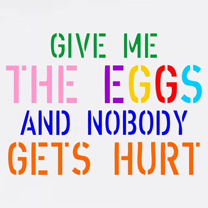Give Me The Eggs and Nobody Gets Hurt Easter Egg Hunt Garment-Dyed Sweatshirt