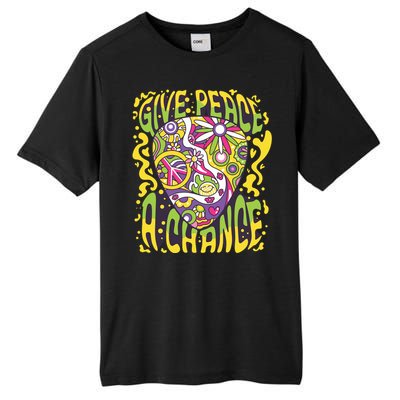 Give Peace A Chance Hippie Guitar Pick Tall Fusion ChromaSoft Performance T-Shirt