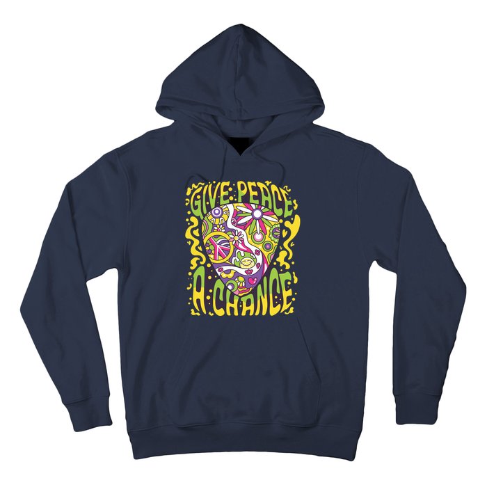 Give Peace A Chance Hippie Guitar Pick Hoodie