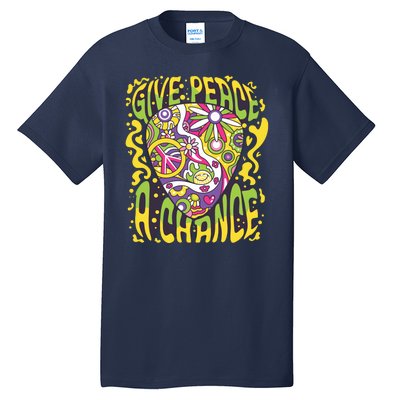 Give Peace A Chance Hippie Guitar Pick Tall T-Shirt