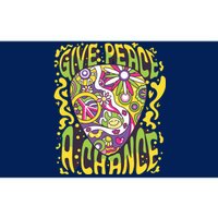 Give Peace A Chance Hippie Guitar Pick Bumper Sticker