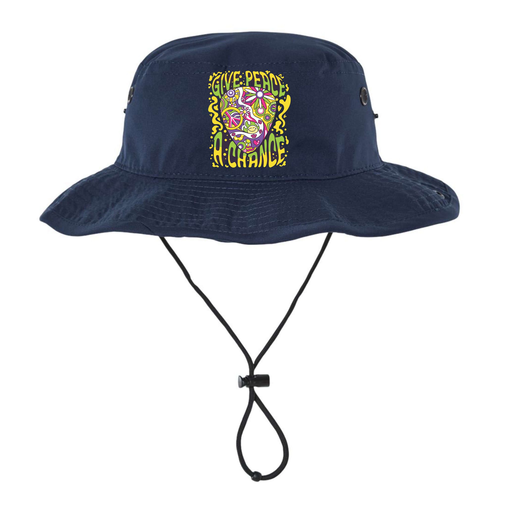 Give Peace A Chance Hippie Guitar Pick Bucket Hat