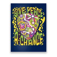 Give Peace A Chance Hippie Guitar Pick Poster