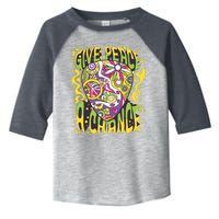 Give Peace A Chance Hippie Guitar Pick Toddler Fine Jersey T-Shirt