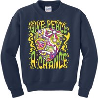 Give Peace A Chance Hippie Guitar Pick Kids Sweatshirt