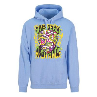 Give Peace A Chance Hippie Guitar Pick Unisex Surf Hoodie