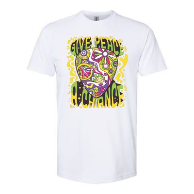 Give Peace A Chance Hippie Guitar Pick Softstyle CVC T-Shirt