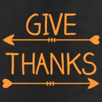 Give Thanks Arrows Heart Thanksgiving Cool Comfort Performance Bucket Hat