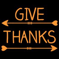 Give Thanks Arrows Heart Thanksgiving Sweatshirt