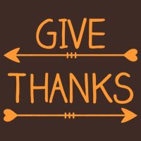 Give Thanks Arrows Heart Thanksgiving Cooling Performance Crew T-Shirt
