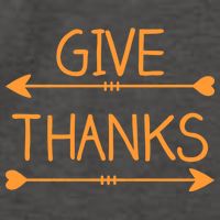 Give Thanks Arrows Heart Thanksgiving Vector Backpack