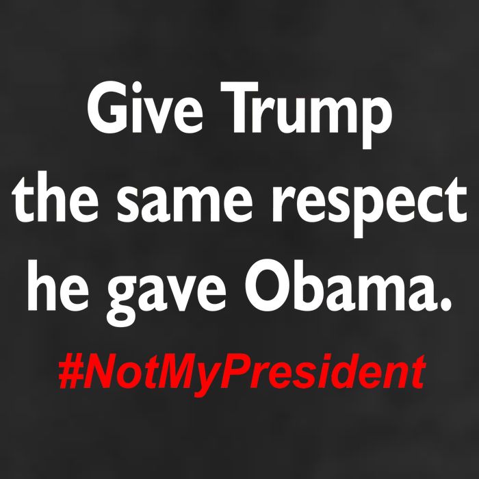 Give Trump The Same Respect He Gave Obama 7 Panel Mesh Trucker Snapback Hat