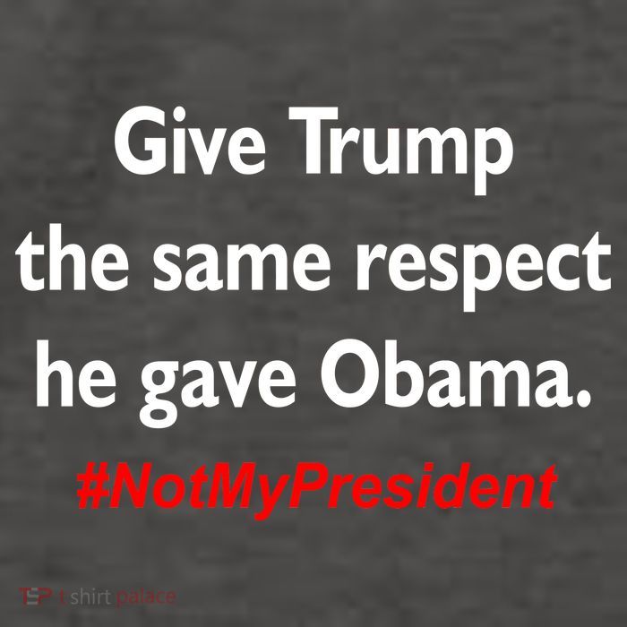 Give Trump The Same Respect He Gave Obama Vector Backpack