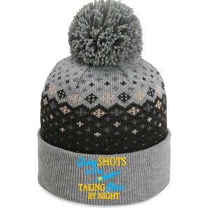 Givings Shots By Day and Taking Shots By Night Nurse The Baniff Cuffed Pom Beanie