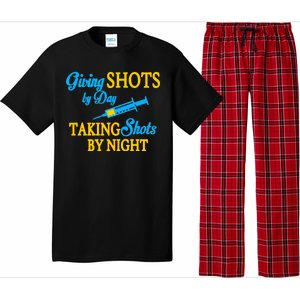 Givings Shots By Day and Taking Shots By Night Nurse Pajama Set