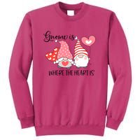 Gnome Is Where The Heart Is Gift For Valentine Day Sweatshirt