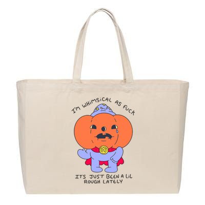 Ghoulshack Im Whimsical As Fuck Its Just Been A Lil Cotton Canvas Jumbo Tote