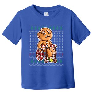 Gingerbread In Wheelchair Broken Leg Joke Cookie Baking Great Gift Toddler T-Shirt