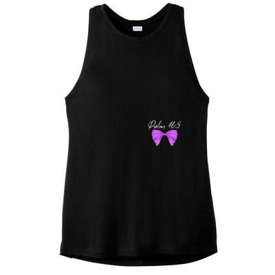 God Is Within Her She Will Not Fall Psalms 46:5 Front Back Ladies PosiCharge Tri-Blend Wicking Tank