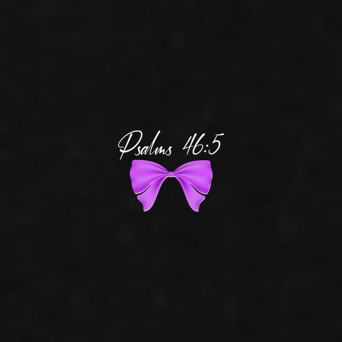 God Is Within Her She Will Not Fall Psalms 46:5 Front Back Ladies PosiCharge Tri-Blend Wicking Tank