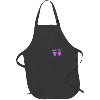 God Is Within Her She Will Not Fall Psalms 46:5 Front Back Full-Length Apron With Pockets