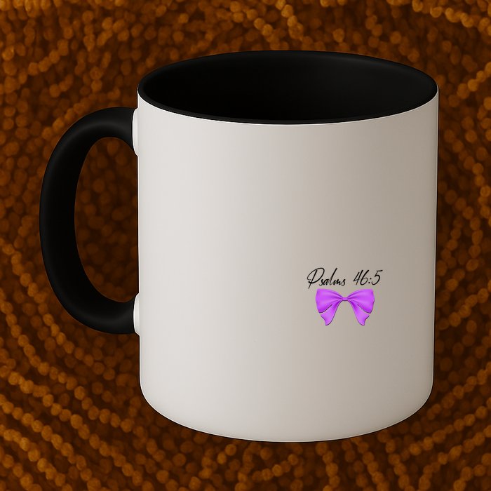 God Is Within Her She Will Not Fall Psalms 46:5 Front Back Mug