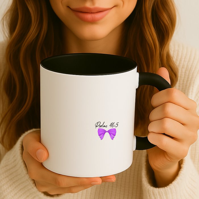 God Is Within Her She Will Not Fall Psalms 46:5 Front Back Mug