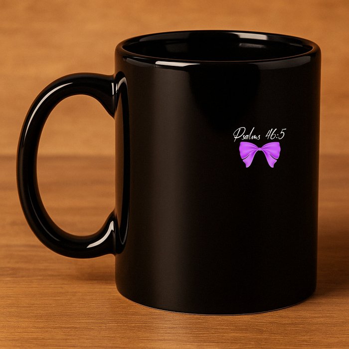 God Is Within Her She Will Not Fall Psalms 46:5 Front Back 11oz C Handle Ceramic Mug