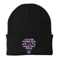 God Is Within Her She Will Not Fall Psalms 46:5 Front Back Beanie