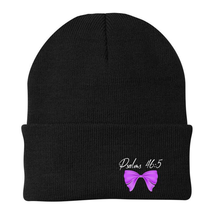 God Is Within Her She Will Not Fall Psalms 46:5 Front Back Beanie