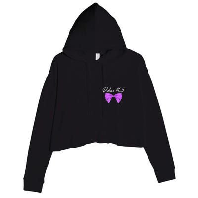 God Is Within Her She Will Not Fall Psalms 46:5 Front Back Crop Fleece Hoodie