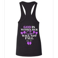 God Is Within Her She Will Not Fall Psalms 46:5 Front Back Womens Tank Top
