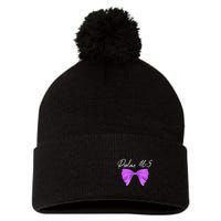 God Is Within Her She Will Not Fall Psalms 46:5 Front Back Pom Pom 12in Knit Beanie