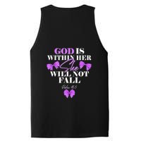 God Is Within Her She Will Not Fall Psalms 46:5 Front Back PosiCharge Competitor Tank