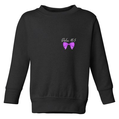 God Is Within Her She Will Not Fall Psalms 46:5 Front Back Toddler Sweatshirt