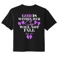 God Is Within Her She Will Not Fall Psalms 46:5 Front Back Crop Top