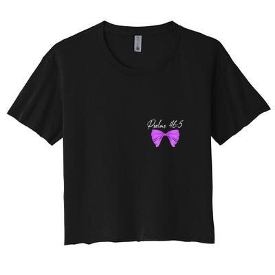 God Is Within Her She Will Not Fall Psalms 46:5 Front Back Crop Top