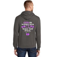 God Is Within Her She Will Not Fall Psalms 46:5 Front Back Hoodie