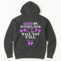 God Is Within Her She Will Not Fall Psalms 46:5 Front Back Hoodie